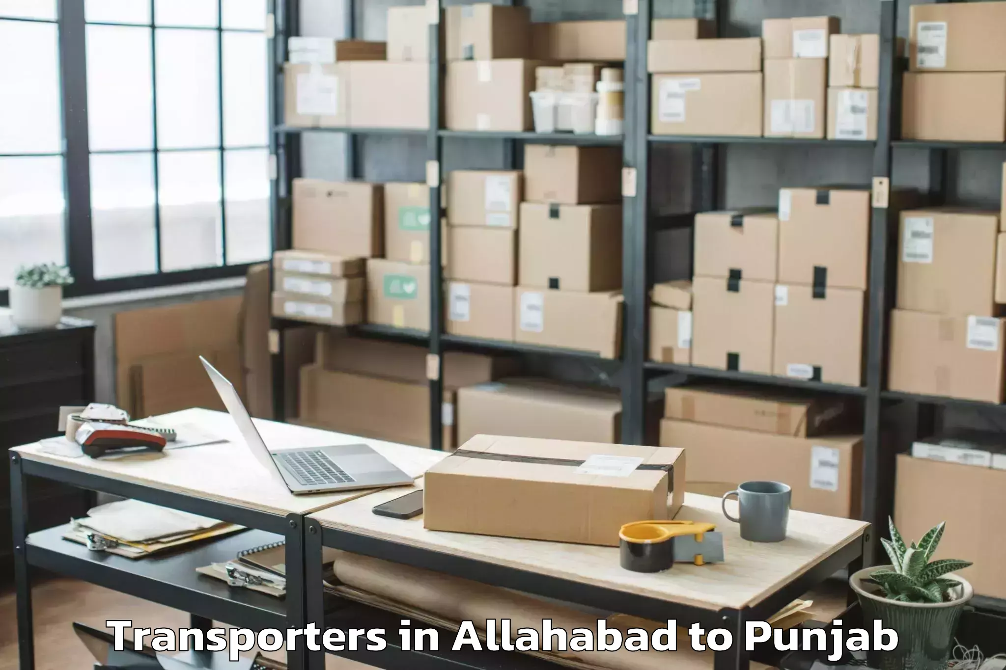 Book Allahabad to Barnala Transporters Online